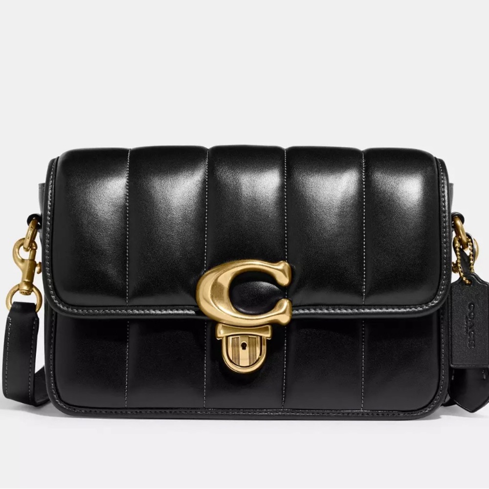 COACH Quilted Studio Brass